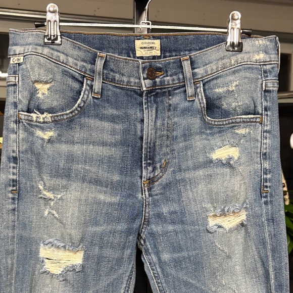 Citizens of Humanity Light Blue Distressed bootcut flare Jeans - Picture 2 of 9